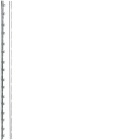 HAGER BOCCHIOTTI - Coppia di profili montanti per porte modulari H1700 RAL7035 venezia