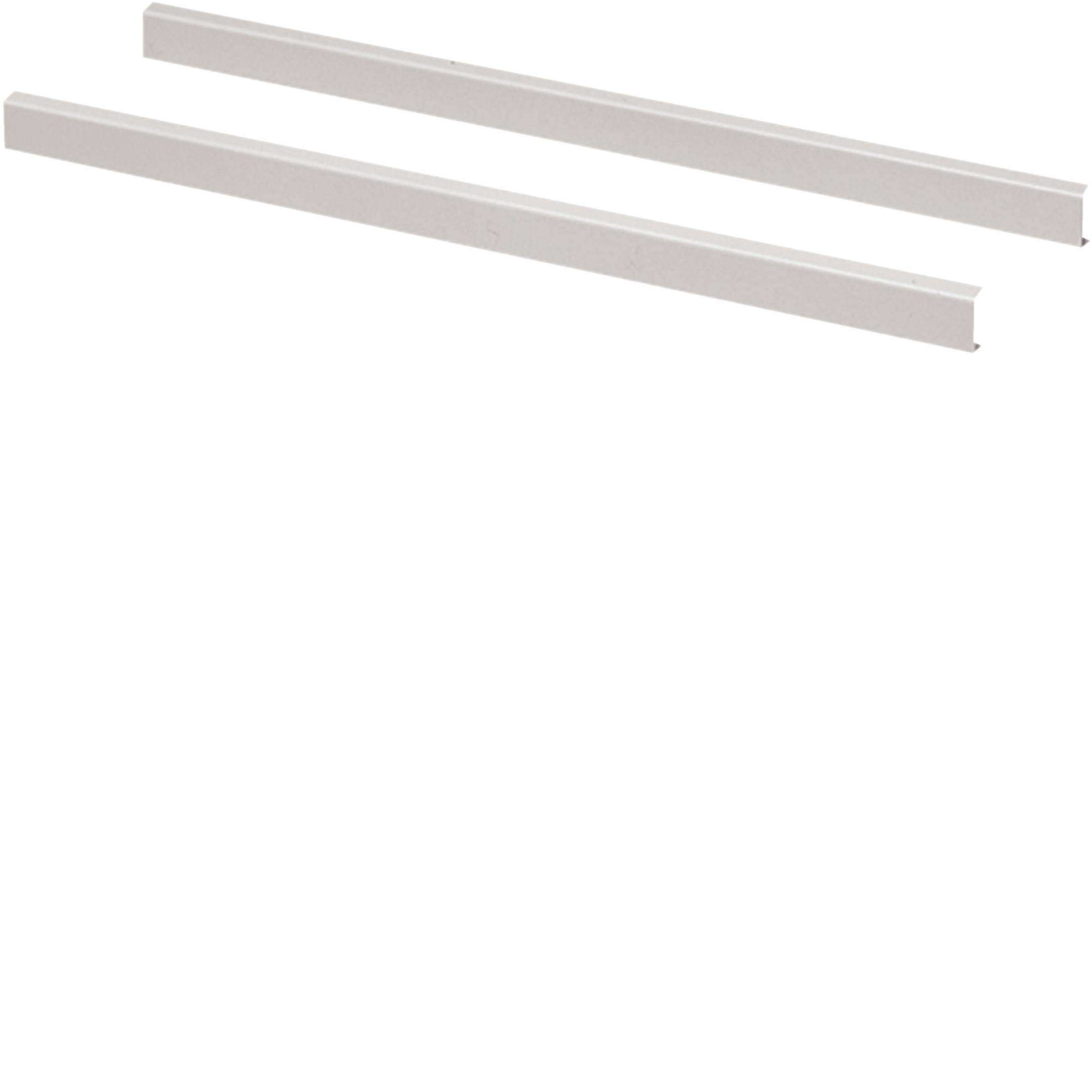 HAGER BOCCHIOTTI - Coppia di profili di tamponamento per pannelli frontali L800 RAL7035 venezia