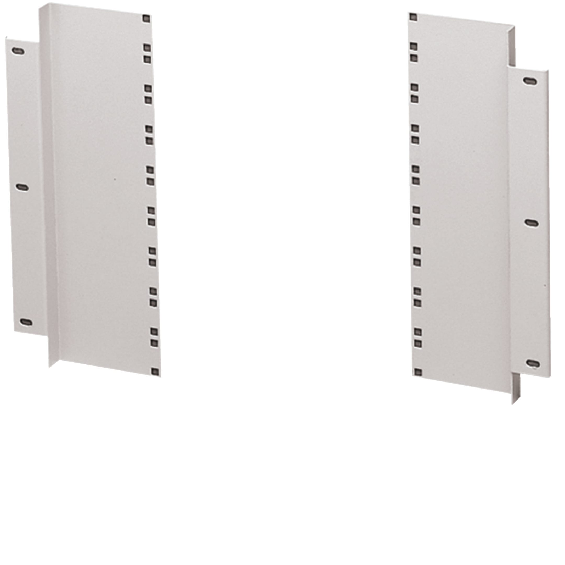HAGER BOCCHIOTTI - Coppia di adattatori rack fissi L800 RAL7035 venezia