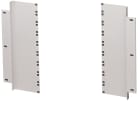 HAGER BOCCHIOTTI - Coppia di adattatori rack fissi L800 RAL7035 venezia