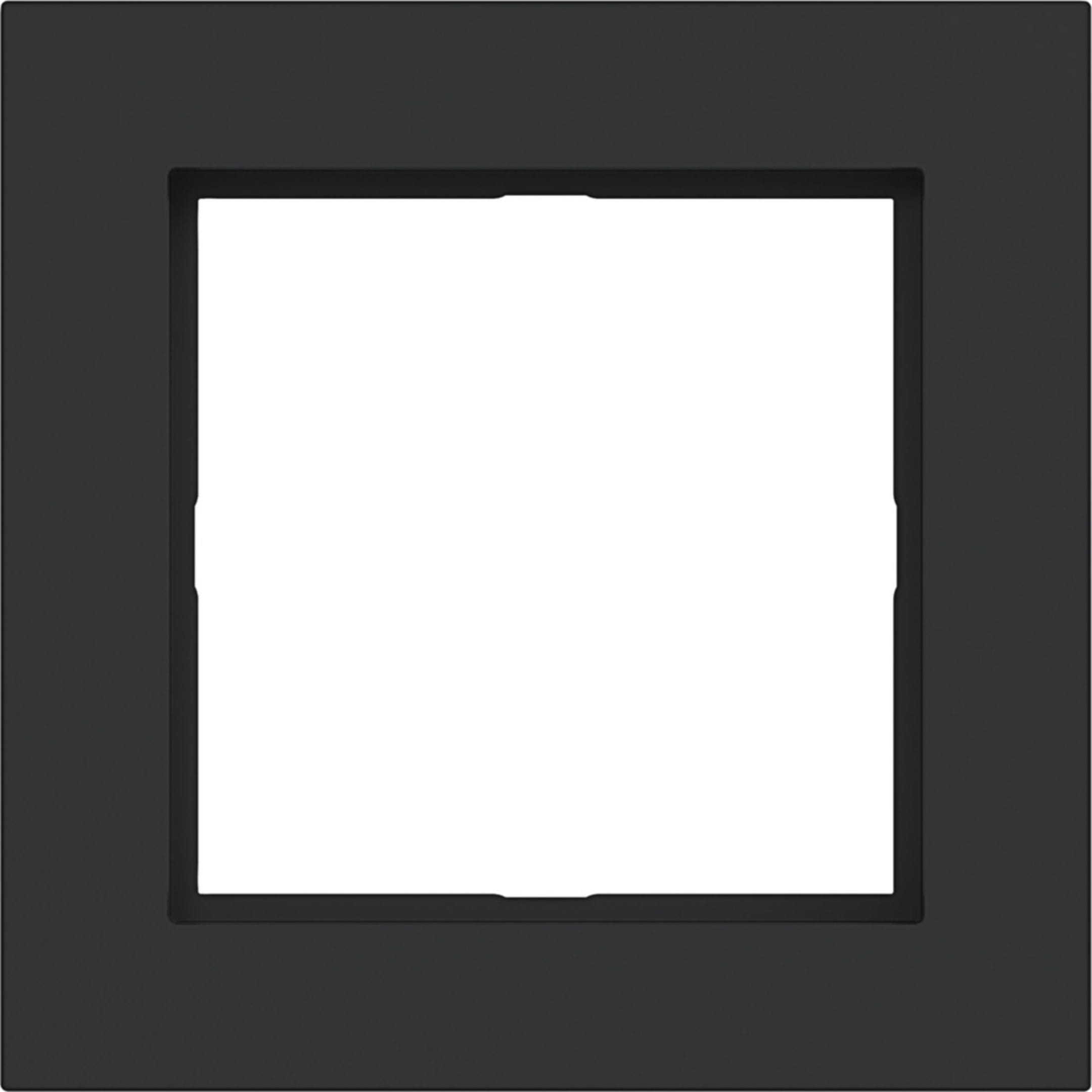 HAGER BOCCHIOTTI - CORNICE LED  1-POSTO, A.1, NERO OPACO