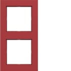 HAGER BOCCHIOTTI - CORNICE 2-POSTI, A.1, ROSSO LUCIDO