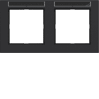 HAGER BOCCHIOTTI - CORNICE 2-P ORIZ, ETICH A.1, NERO OPACO