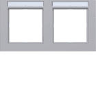 HAGER BOCCHIOTTI - CORNICE 2-P ORIZ, ETICH A.1, TITANIO MET