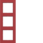 HAGER BOCCHIOTTI - CORNICE 3-POSTI, A.1, ROSSO LUCIDO
