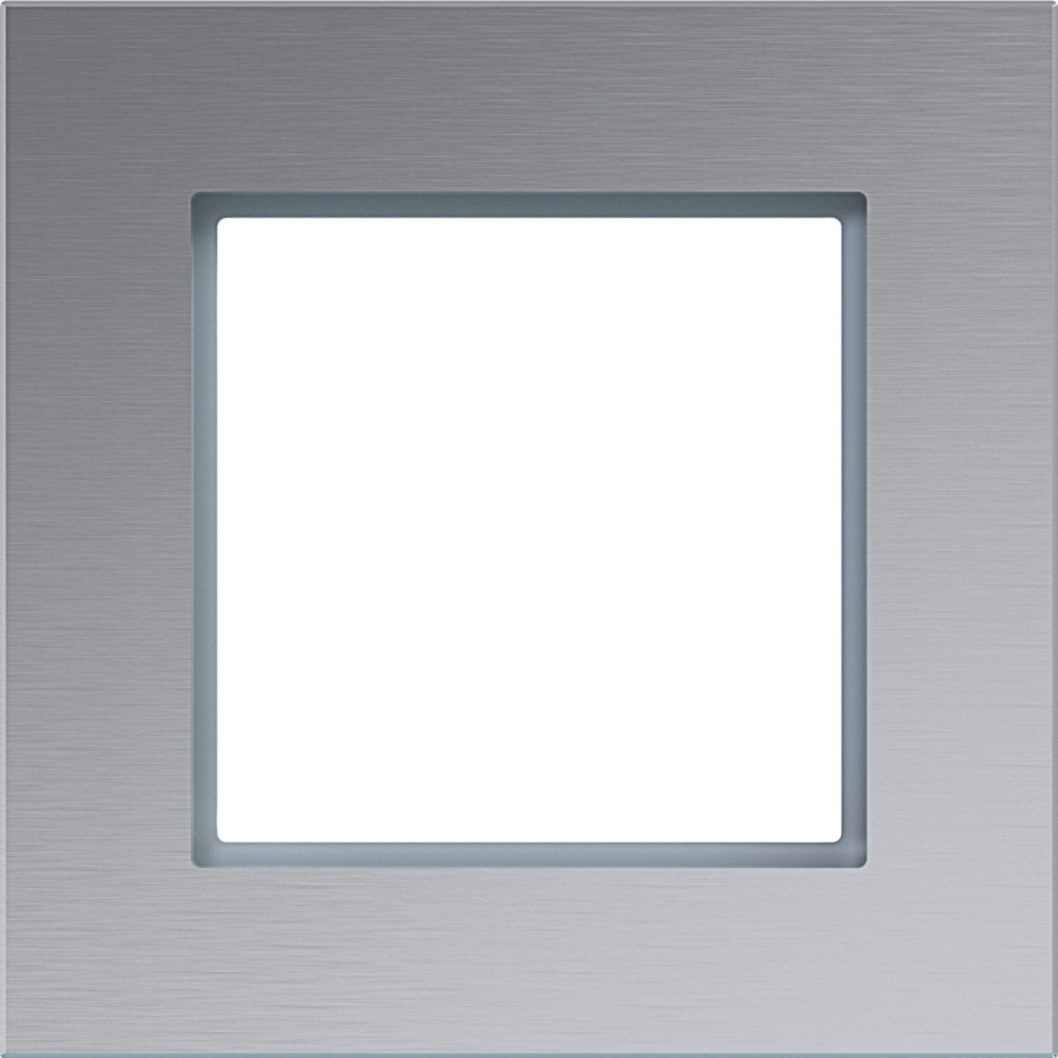 HAGER BOCCHIOTTI - CORNICE LED  1-POSTO, A.8, ALU OPACO,