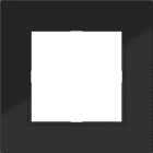 HAGER BOCCHIOTTI - CORNICE LED 1-POSTO, A.8, NERO LUCIDO