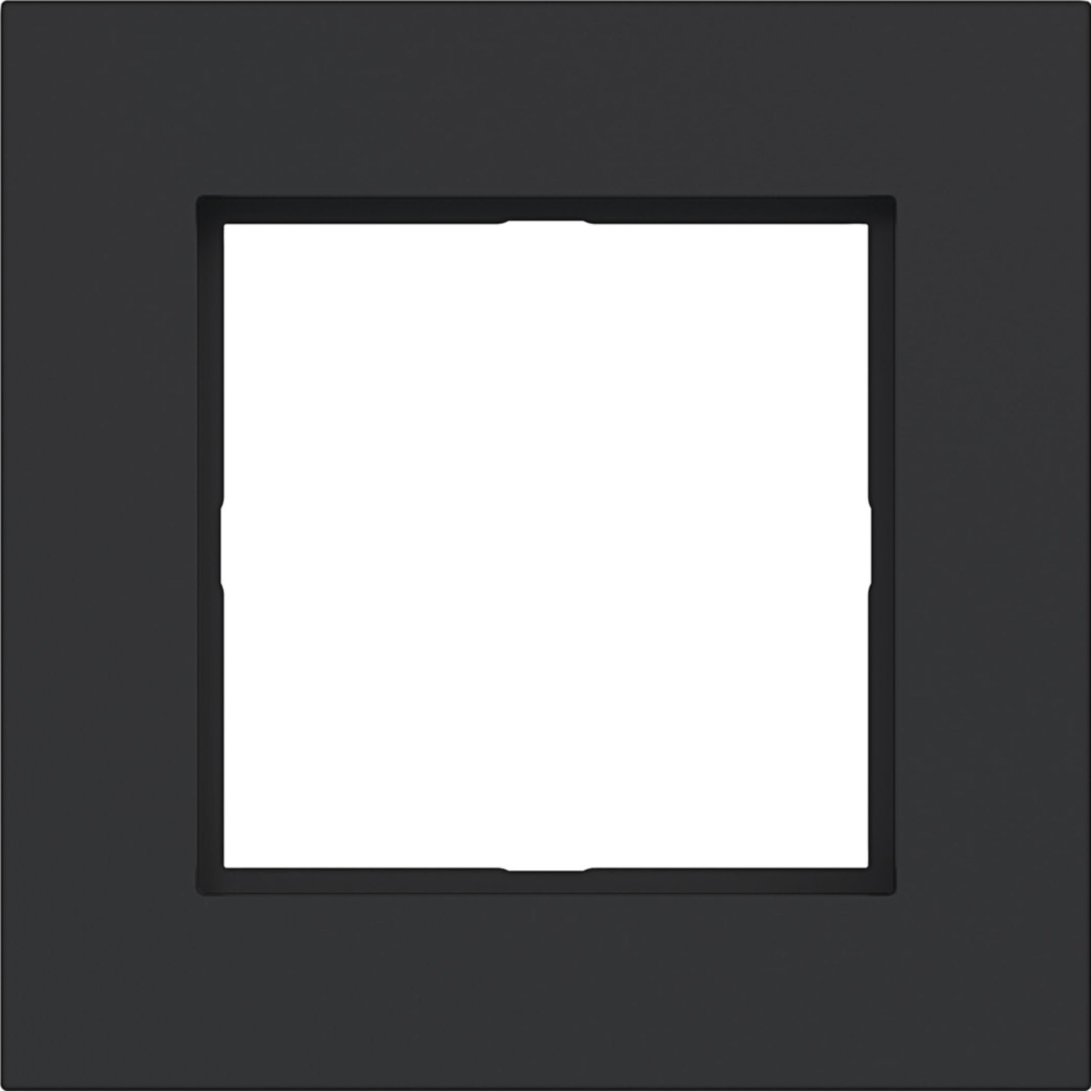 HAGER BOCCHIOTTI - CORNICE LED  1-POSTO, A.8, NERO OPACO