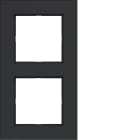 HAGER BOCCHIOTTI - CORNICE 2-POSTI, A.8, NERO OPACO
