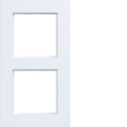 HAGER BOCCHIOTTI - CORNICE 2-POSTI, A.8, BIANCO OPACO