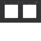 HAGER BOCCHIOTTI - CORNICE 2-P ORIZ, ETICH A.8, NERO OPACO