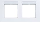 HAGER BOCCHIOTTI - CORNICE 2-P ORIZ, ETICH A.8, BIANCO OP