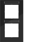 HAGER BOCCHIOTTI - CORNICE 2-P VERT, ETICH A.8, NERO LUCIDO