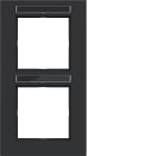 HAGER BOCCHIOTTI - CORNICE 2-P VERT, ETICH A.8, NERO OPACO