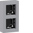 HAGER BOCCHIOTTI - SCATOLA 2-P PIATTO PARETE A.8 TIT MET