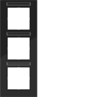 HAGER BOCCHIOTTI - CORNICE 3-P VERT, ETICH A.8, NERO LUCIDO