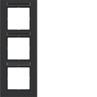 HAGER BOCCHIOTTI - CORNICE 3-P VERT, ETICH A.8, NERO OPACO