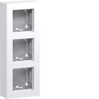 HAGER BOCCHIOTTI - SCATOLA 3-P PIATTO PARETE A.8 B LUC