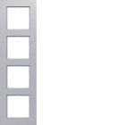 HAGER BOCCHIOTTI - CORNICE 4-POSTI, A.8, TITANIO MET