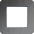 HAGER BOCCHIOTTI - CORNICE 1-P, C.8, INOX OP, MET SPAZ.