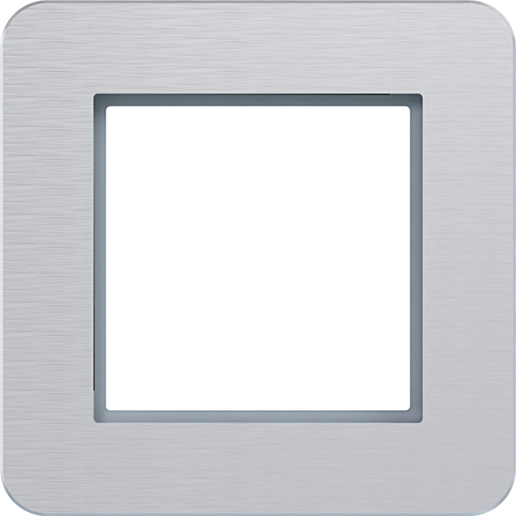 HAGER BOCCHIOTTI - CORNICE LED  1-POSTO, C.8, ALU OPACO,