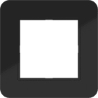 HAGER BOCCHIOTTI - CORNICE LED  1-POSTO, C.8, NERO LUCIDO