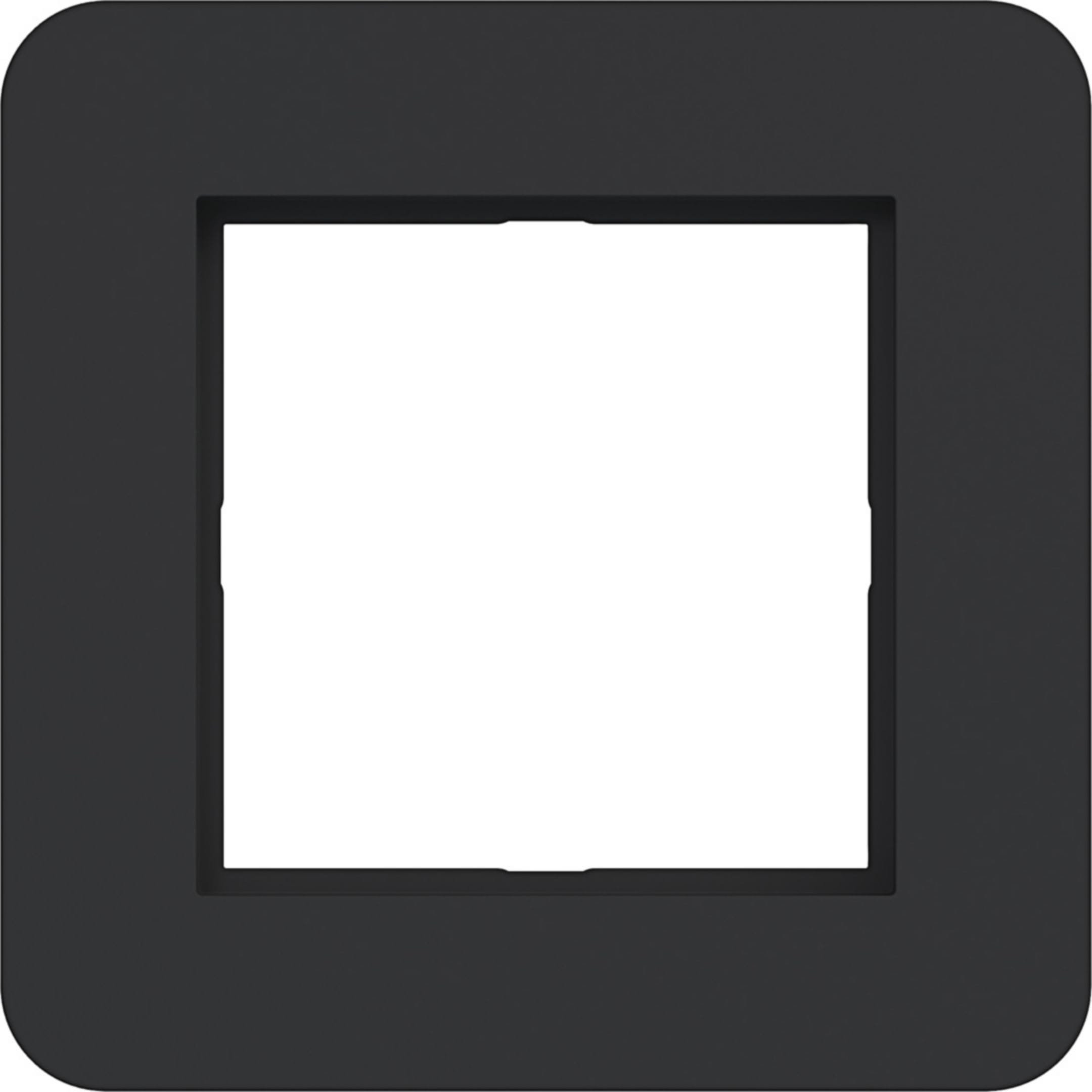 HAGER BOCCHIOTTI - CORNICE LED 1-POSTO, C.8, NERO OPACO