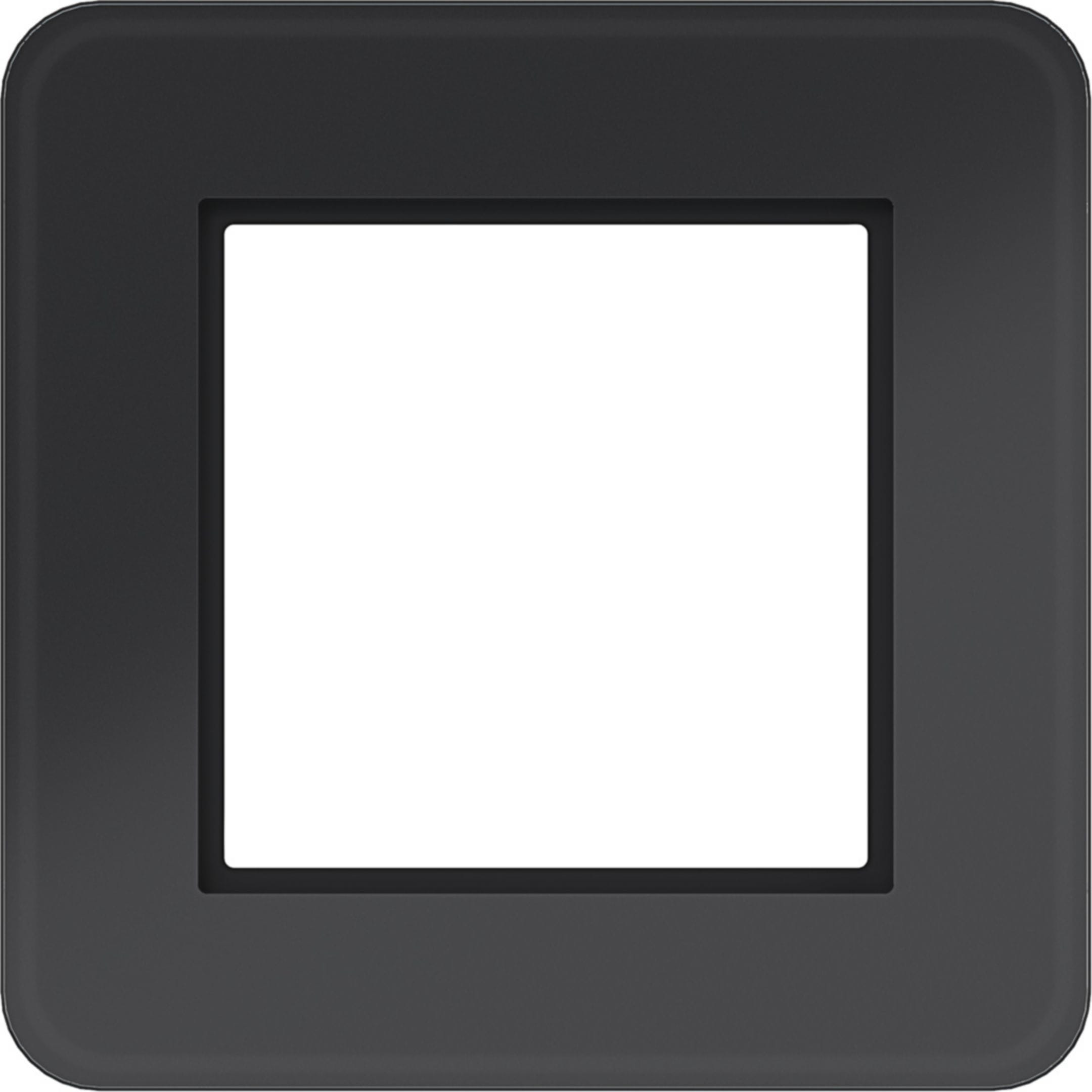 HAGER BOCCHIOTTI - CORNICE LED  1-P, C.8, VETRO NERO LUCIDO