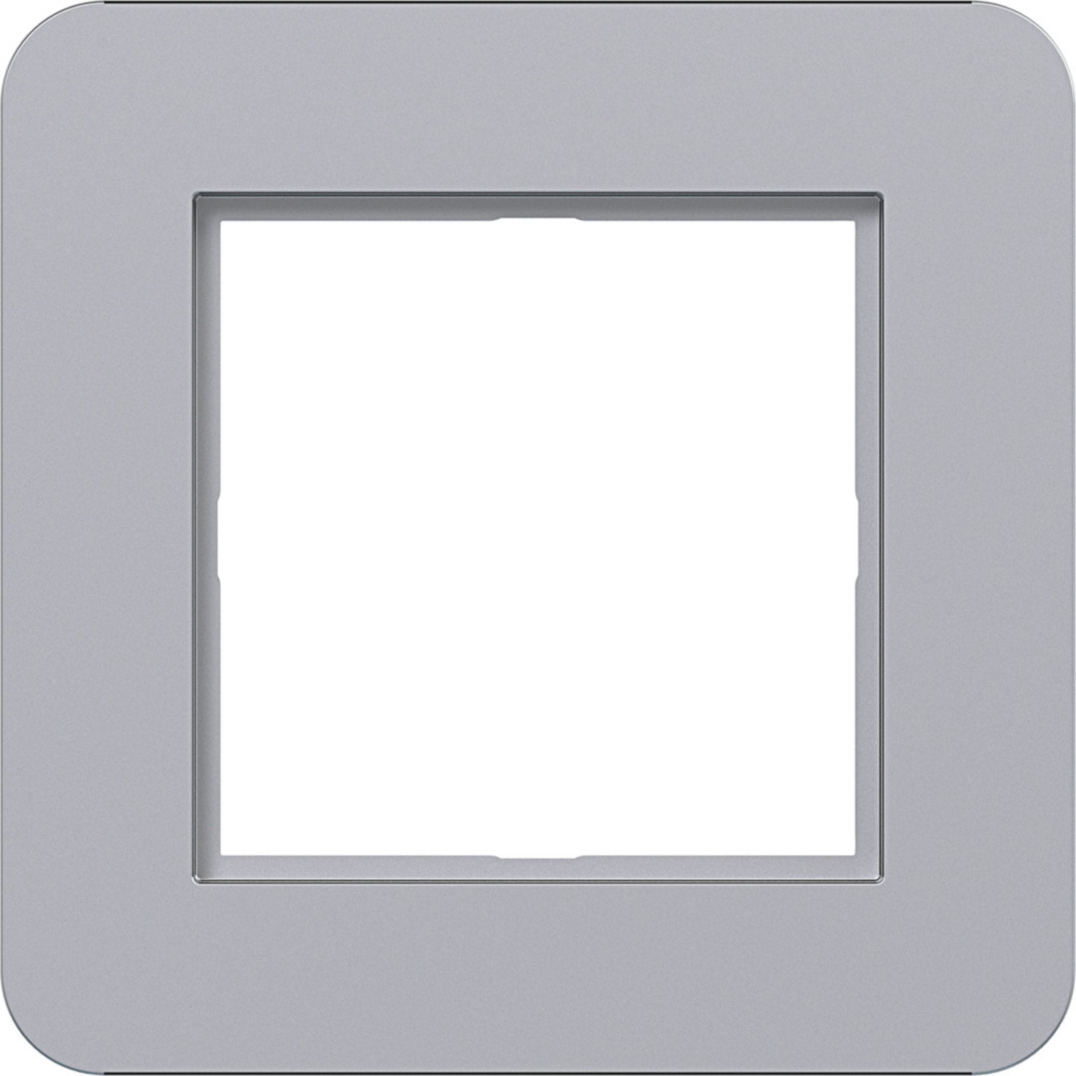 HAGER BOCCHIOTTI - CORNICE LED  1-POSTO, C.8, TITANIO MET