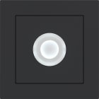 HAGER BOCCHIOTTI - PULS. E10 LUCE SCALE VITE A.1 NERO OP