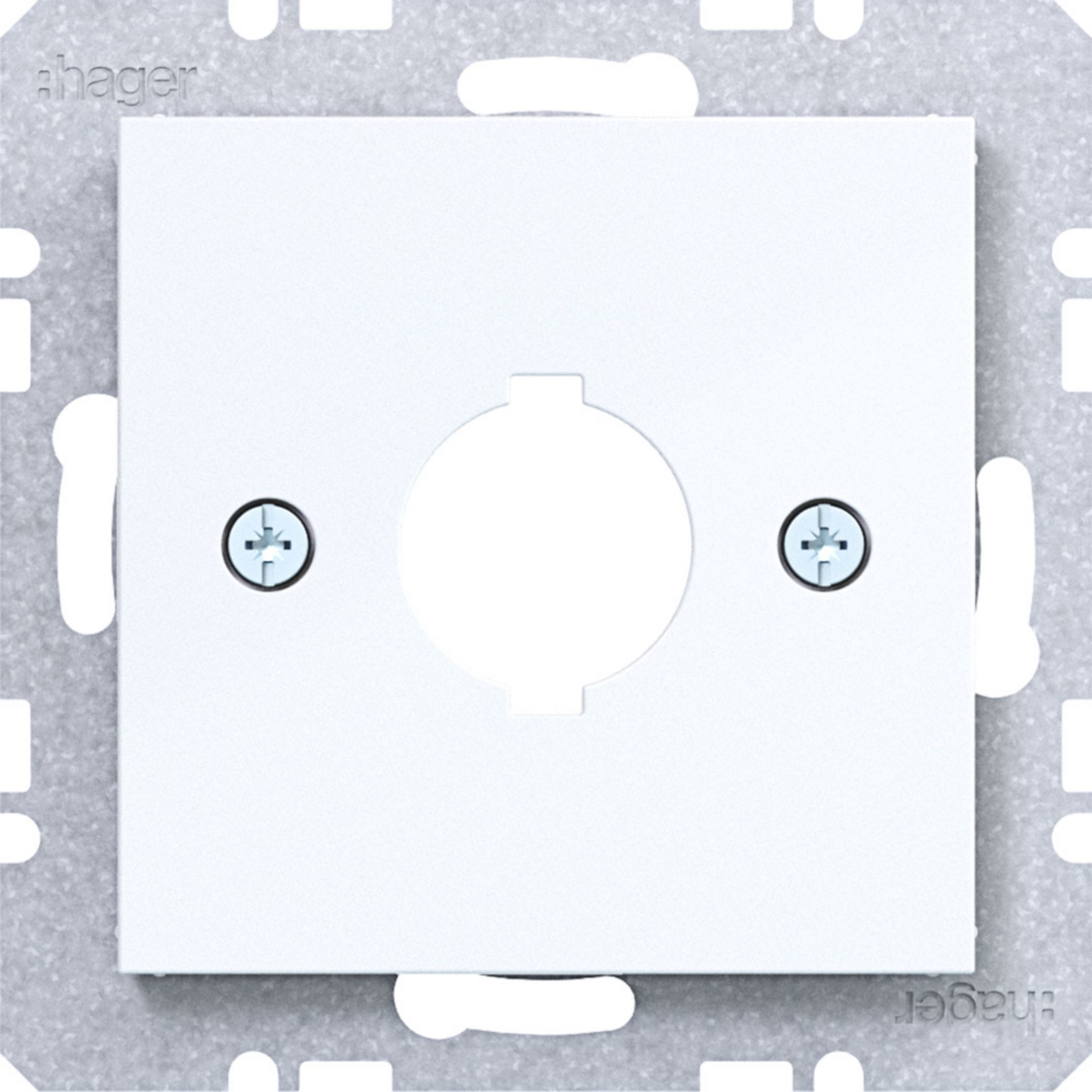 HAGER BOCCHIOTTI - P.zo c.le Ø18,8mm A.x/C.x bianco luc