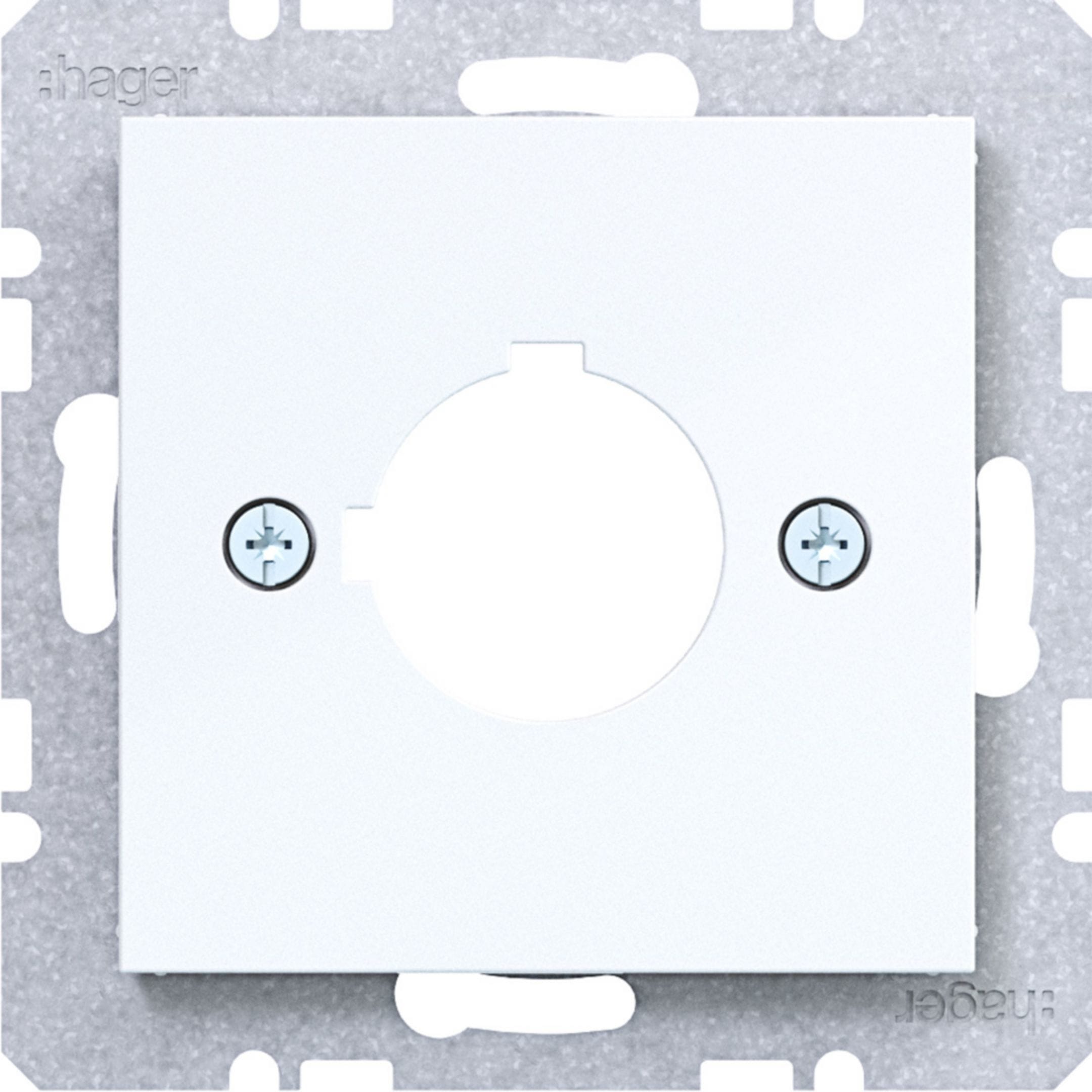 HAGER BOCCHIOTTI - P.zo c.le Ø22,5mm A.x/C.x bianco luc