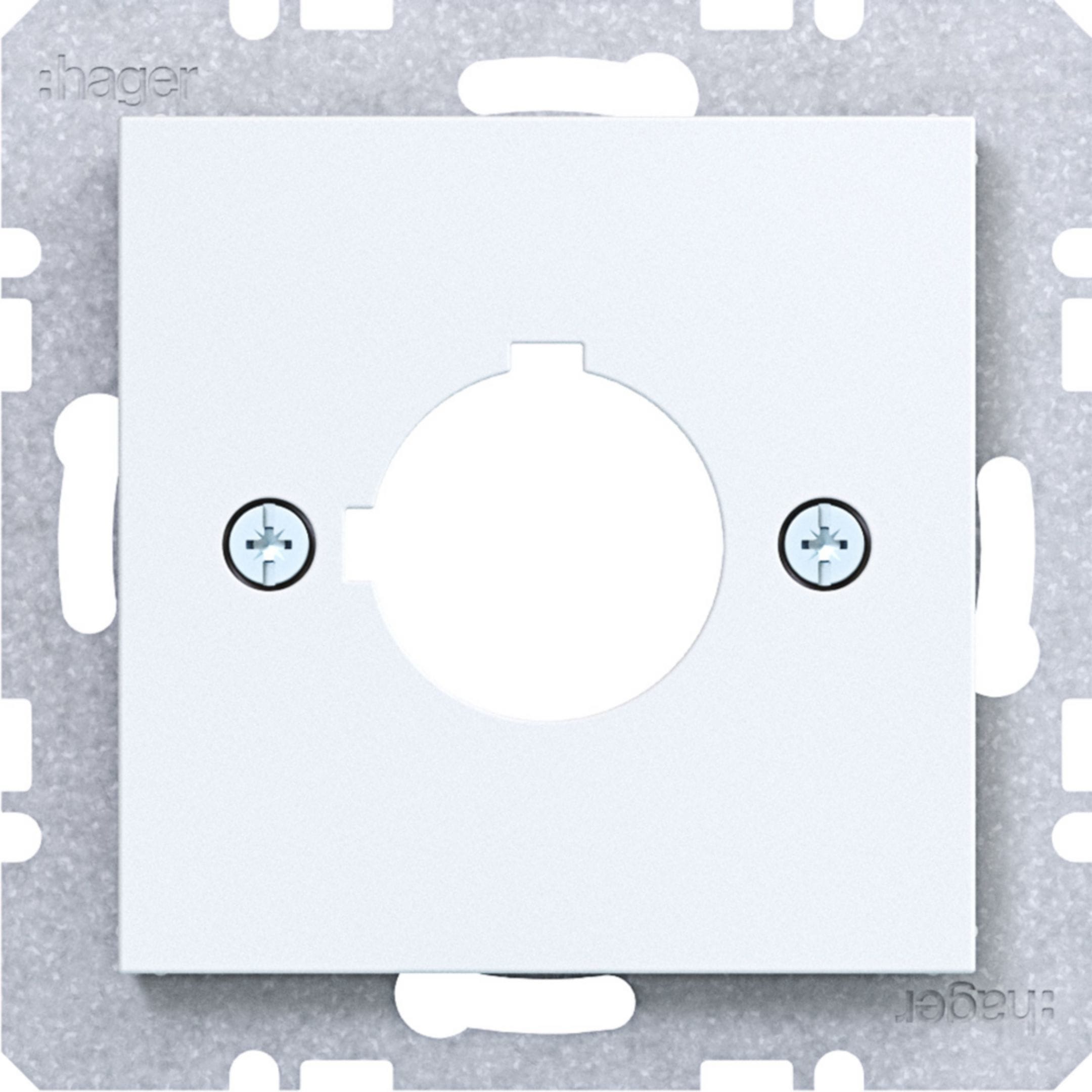 HAGER BOCCHIOTTI - P.zo c.le Ø22,5mm A.x/C.x bianco op.