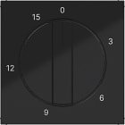 HAGER BOCCHIOTTI - PZO CLE TIMER 0-15 MIN. A.X/C.X NERO LUC