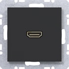 HAGER BOCCHIOTTI - PRESA HDMI, A.X/C.X, NERO OPACO