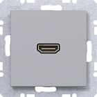 HAGER BOCCHIOTTI - PRESA HDMI, A.X/C.X, TITANIO MET