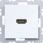 HAGER BOCCHIOTTI - PRESA HDMI, A.X/C.X, BIANCO LUCIDO