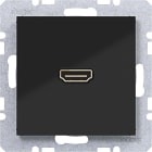 HAGER BOCCHIOTTI - Presa HDMI conness.90° A.x/C.x nero luc