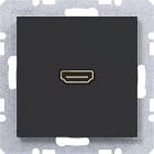 HAGER BOCCHIOTTI - Presa HDMI conness.90° A.x/C.x nero op