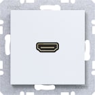 HAGER BOCCHIOTTI - Presa HDMI conness.90° A.x/C.x bianco op
