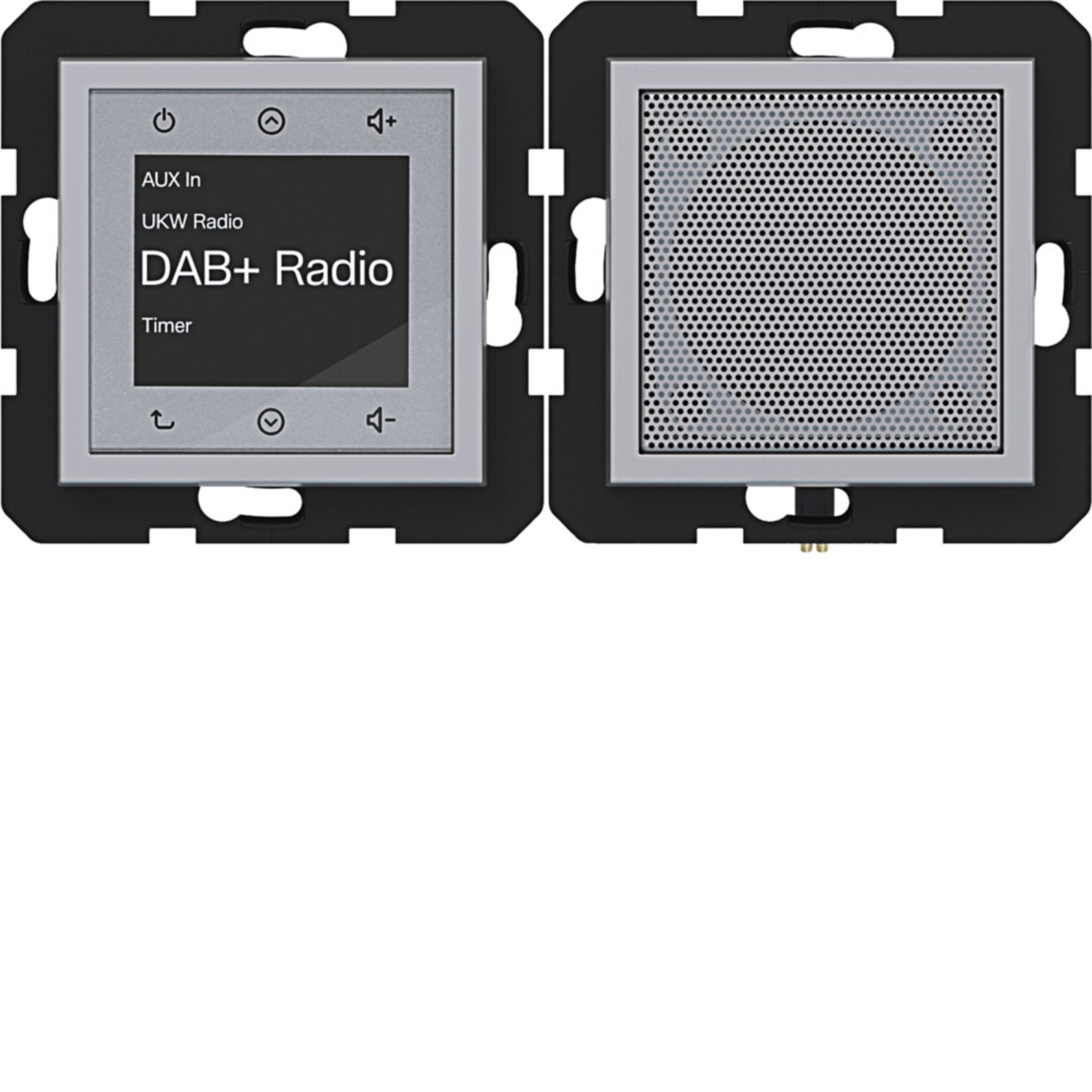 HAGER BOCCHIOTTI - RADIO TOUCH DAB+ ALTOP. A.X/C.X TIT MET