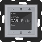 HAGER BOCCHIOTTI - RADIO TOUCH DAB+ A.X/C.X TITANIO MET