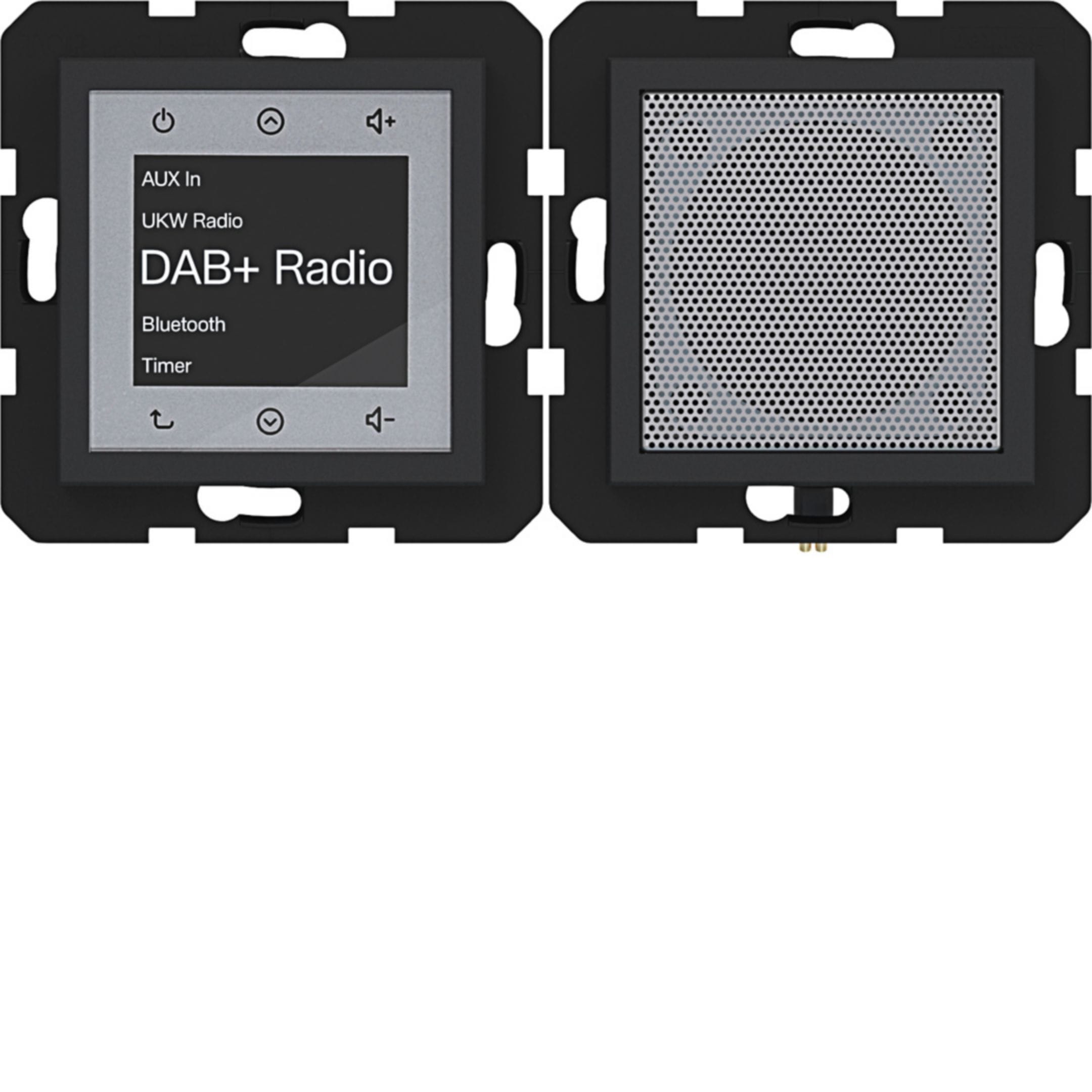HAGER BOCCHIOTTI - RADIO TOUCH DAB+ BLE+ALTOP AX/CX NERO OP