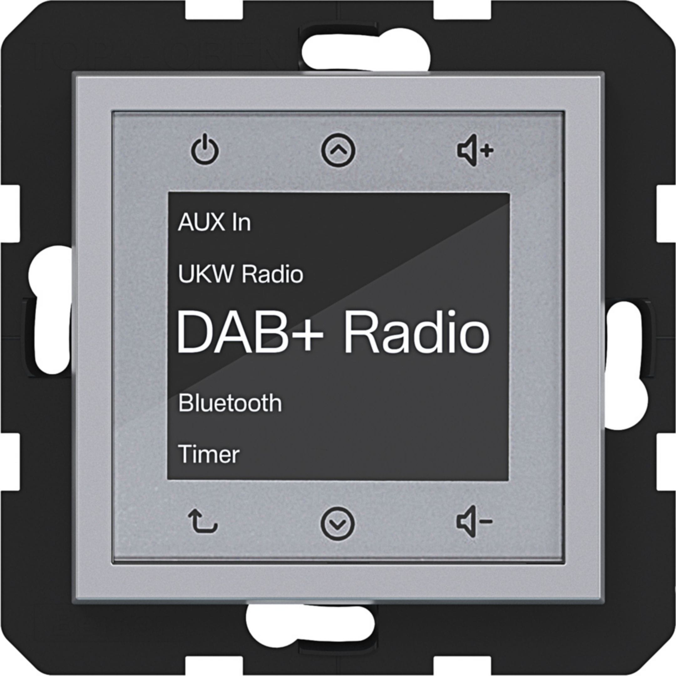HAGER BOCCHIOTTI - RADIO TOUCH DAB + BLE A.X/C.X TIT MET