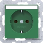 HAGER BOCCHIOTTI - PRESA SCHUKO ETICH PLUG-IN A.X/C.X VERDE