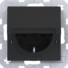 HAGER BOCCHIOTTI - PRESA SCHUKO COPERCHIO A.X/C.X NERO OP