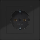 HAGER BOCCHIOTTI - PRESA SCHUKO+COP., PLUG-IN, A.1 NERO LUC
