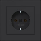 HAGER BOCCHIOTTI - PRESA SCHUKO+COP., PLUG-IN, A.1, NERO OP