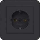 HAGER BOCCHIOTTI - PRESA SCHUKO+COP., PLUG-IN, C.1, NERO OP