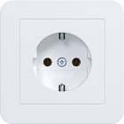 HAGER BOCCHIOTTI - PRESA SCHUKO+COP. PLUG-IN C.1 BIANCO OP